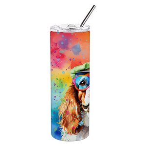 Vaso Delgado de Acero Inoxidable Cavalier Spaniel Hippie Dawg - Product Image 3