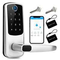 Nouvelle Serrure de Porte Intelligente 2026 avec Empreinte Digitale, Clavier, Mot de Passe Électronique, Carte IC, Tuya WiFi TTLock – Serrure Invisible Intelligente pour Appartement