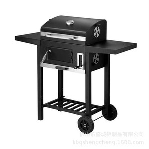 Sc Building System Charcoal <b>Grill</b> 109x50x97cm Smokeless Trolley <b>BBQ</b> <b>Grill</b> With Smoker Function Outdoor Use - Product Image 2