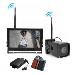 Cámara Inalámbrica para Grúa con Zoom 30x, Monitor DVR con Pantalla IPS de 10.1 Pulgadas para Reversa de Vehículos, Kit de Observación de Alta Velocidad para Grúa Torre - Product Image 1
