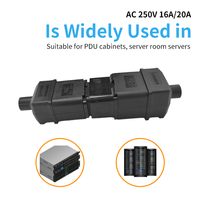 LANZMFG-enchufe hembra LZ-19-T2 IEC 320 C19, toma de corriente macho C20, 16A, 250V, industria IEC