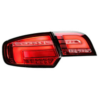 Feux arrière à LED pour Audi A3 Hatchback 2003-2012, lentille rouge, clignotants séquentiels dynamiques, mise à niveau
