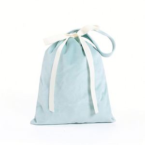 Pochette à cordon personnalisée pour dés, sacs cadeaux de luxe en velours pour bijoux de mariage avec fermoir à pression - Product Image 6