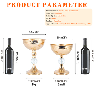 Eleganti Centrotavola in Metallo Dorato per Banchetti, Supporto per Piante e Fiori per Decorazioni <span class=keywords><strong>da</strong></span> <span class=keywords><strong>Tavola</strong></span> - Product Image 2
