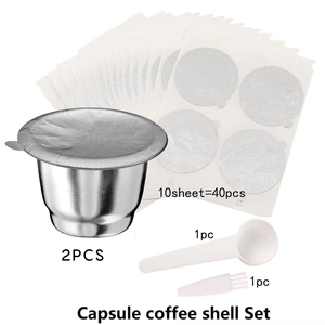 Kit de Cápsulas de Café Reutilizables KC131-2, Ecológicas, de Acero Inoxidable, para Máquina <span class=keywords><strong>Nespresso</strong></span>, Filtro de Café Espresso, <span class=keywords><strong>Barista</strong></span> - Product Image 6