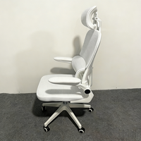 Chaise de bureau haute blanche avec accoudoirs relevables, pivotante, en maille, nouvelle chaise de direction pour bureau professionnel