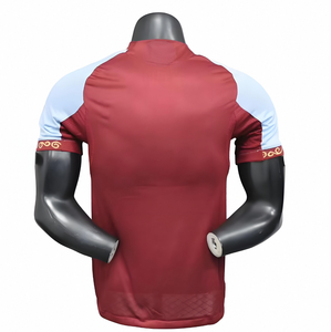 2526 ForAstonVilla Home Player Edition Fan Edition Jersey, corpo principale bianco con <span class=keywords><strong>tuta</strong></span> da <span class=keywords><strong>calcio</strong></span> mimetica blu e <span class=keywords><strong>rosa</strong></span> - Product Image 2