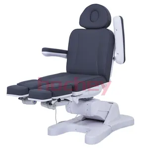 High-end elettrico letto di bellezza 3/4 a motore pieghevole tatuaggio sedia gamba divisa rotante Multi-funzione Pedicure sedia