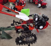 Micro-cultivateur agricole à chenilles, moteur diesel refroidi par air 173F/7HP, pour ferme