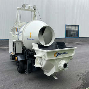 Nueva Mezcladora de Concreto Móvil Diésel con Bomba, Autocargable, Distancia de Transporte Vertical de 20 m para Industrias de la Construcción - Product Image 1
