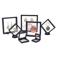 Boîte de présentation moderne et élégante pour bijoux, anneaux, bracelets, colliers, emballage de rangement, film PE transparent, boîte suspendue