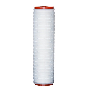 0.2 Micron Water Filter High Flow Papier Geplooide Filter Cartridge Geplooide Carbon Filter Element