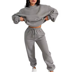 Offerte Imperdibili: Completi Donna Autunno Inverno Colore Unito Eleganti Sportivi Due Pezzi, <span class=keywords><strong>Set</strong></span> Donna per l'Uso Quotidiano - Product Image 2