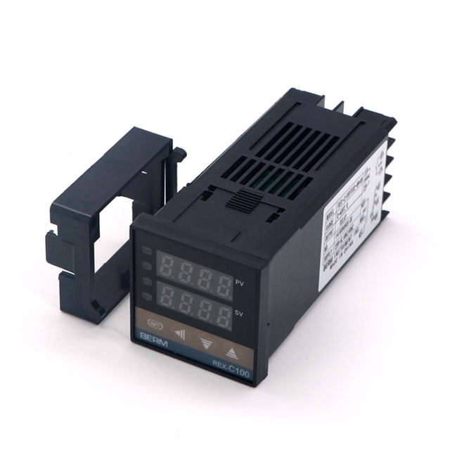 REX-C100 PID Temperature Controller Digital Thermostat SSR Output K Type Relay Thermocouple Probe Sensor M*AN V*AN AC100-240V