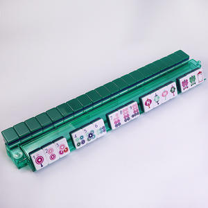 Juego de Mahjong de Cristal Verde Esmeralda de Lujo - Fichas Americanas de Acrílico Premium de 160 Piezas, <span class=keywords><strong>Corte</strong></span> CNC de Precisión con Bolsa de Almacenamiento - Product Image 4