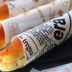 Greaseproof Paper Wood <b>Pulp</b> Custom Logo Printed Waterproof Greaseproof Paper for Food - Product Image 3