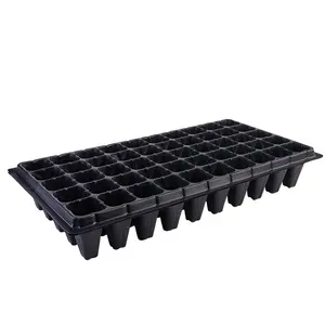 Manufacturers' 60g 21-128 Cells Non-Porous Thickened Seedling Tray Plastic Succulent Sprouts Flat Plate Growing Nursery Pot