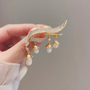 <span class=keywords><strong>เข็มกลัด</strong></span>มุกทรงพู่ Lily the Valley ดีไซน์หรูหราสำหรับผู้หญิง เสริมบุคลิกภาพ โดดเด่นไม่ซ้ำใคร เหมาะเป็นของขวัญ - Product Image 5