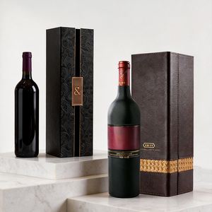 Boîte cadeau en carton rigide pliable de qualité supérieure avec impression de logo sur mesure pour spiritueux, boissons, champagne, whisky, <span class=keywords><strong>vin</strong></span> - Product Image 1