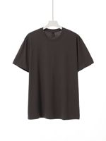 Fabricants de vêtements personnalisé nouvelle Collection d'été couleur unie minimaliste 200 grammes 100% coton t-shirt à manches courtes pour hommes