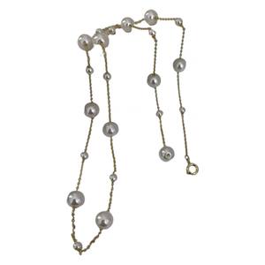 Recién llegado, elegante, sencillo, estilo clásico, borla larga, perla con collar en forma de Y, cadena para mujer, accesorio de clavícula a la moda - Product Image 1