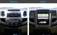 Moniteur de voiture CUSP pour TOYOTA Fortuner /Revo 2004-2015 manuel A/C 12.1 ''stéréo de voiture Android 4 + 64G sans fil CarPlay/GPS/WIFI/BT/DSP