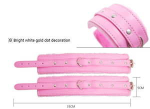 Adulto SM Bondage Gear Fetish Sex Game Restricciones Esposas de cuero Parche Boca Mordaza para conquistar Kink - Product Image 6