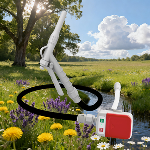 3.2GPM Manual Nozzle Fuel Transfer <b>Pump</b> Sturdy Leak-Resistant Design <b>Battery</b>-Powered USB Operated Made Durable Plastic Including - Product Image 6