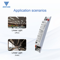 Fuente de Alimentación Lineal Aislada de Metal a Prueba de Agua para Iluminación Lineal, Alto Factor de Potencia, Alta Eficiencia, Controlador LED para Iluminación Lineal, Venta al Por Mayor de Fábrica