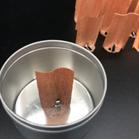 6cm Gerippte Holzdochte für die Kerzenherstellung