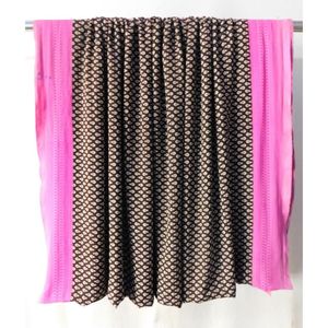 เย็บผ้าแบบดั้งเดิมขายส่งวัสดุรีไซเคิลผ้าส่าหรีงานฝีมือ5หลา Maxi Saree ชุดผ้าไหมเครป - Product Image 2