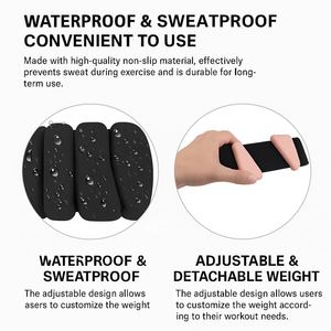 Poids de cheville et de poignet en silicone personnalisés de 2 lb pour femmes, accessoires de fitness, yoga et Pilates - Product Image 3