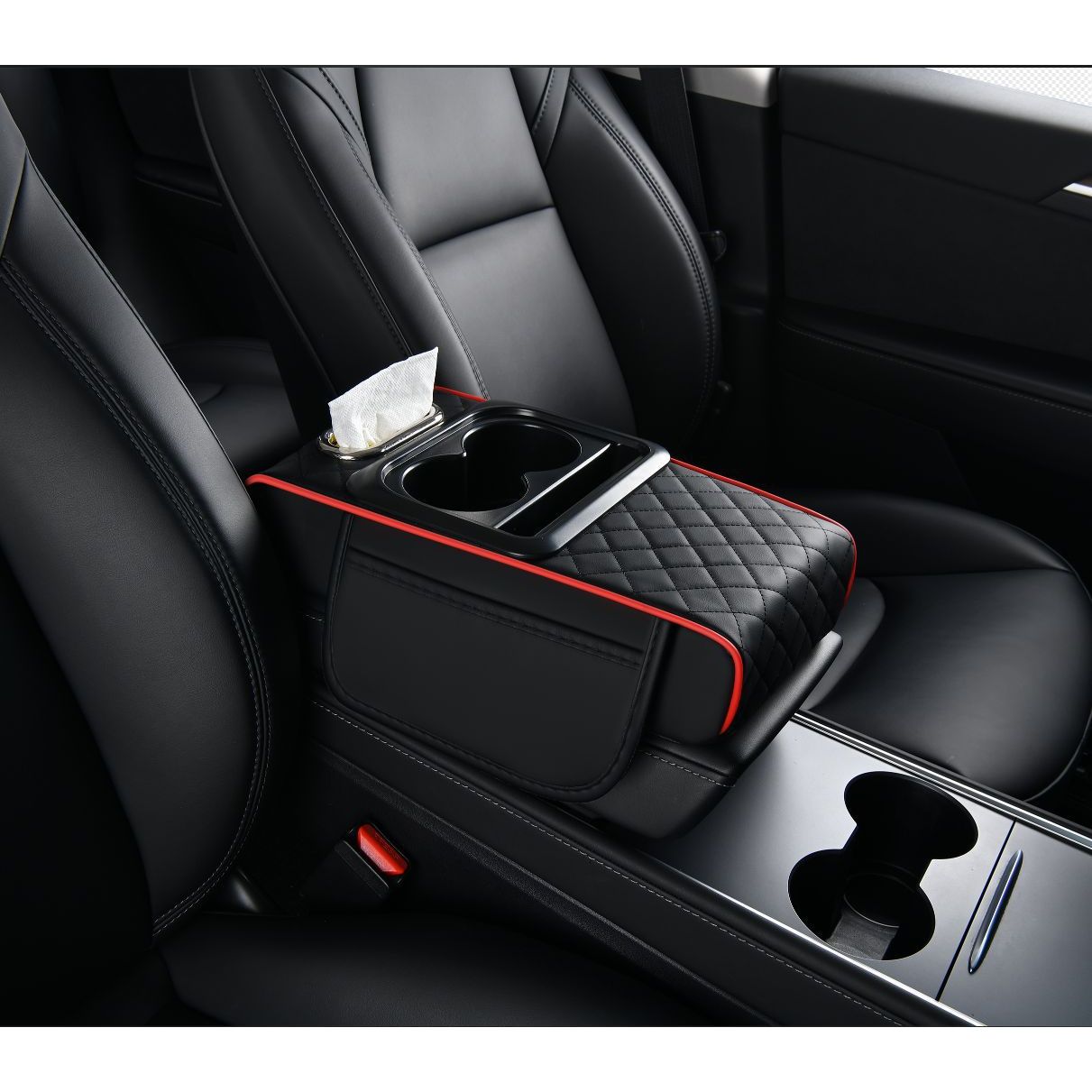 Black and red (includes a pack of tissues)