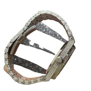 Reloj de Pulsera Mecánico de Lujo con Diamantes de Imitación, Estilo Hip Hop, Automático, con Certificado de Autenticidad, Reloj de Moissanita VVS - Product Image 4