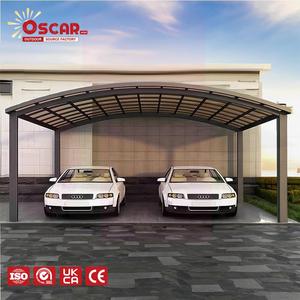Cocheras Metálicas para Autos, Protegen de <span class=keywords><strong>Sol</strong></span> y Lluvia, Aptas para Entradas de Autos, Patios, Garajes, Refugio Plegable Portátil para Autos, Cochera de Aluminio - Product Image 1