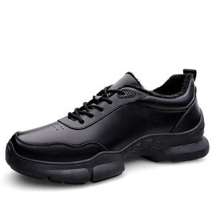 Chaussures de sport Torre Autumn confortables et respirantes en cuir de vachette, semelle souple, pour la course en extérieur, tendance, décontractées, noires, pour le travail - Product Image 1