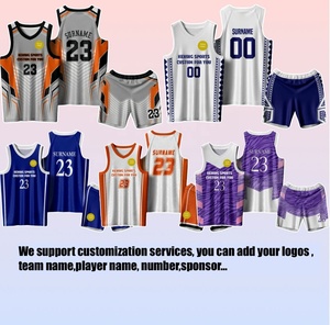 Short en jersey Échauffement pour garçons adolescents Pantalons habillés personnalisés Uniformes Nouveau design Sublimation Vêtements de basket-ball de haute qualité - Product Image 2