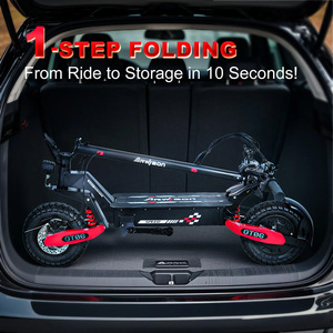 Trottinette électrique pliable 330 lb 750W 48V 13Ah 20-25 MPH Pneus tout-terrain antidérapants de 11 pouces Trottinette électrique pour adultes - Product Image 4