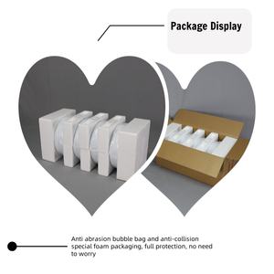 Vent moderne avec plissé cylindrique dessert présentoir set table ronde mariage diner base cylindrique vase pour la décoration - Product Image 4