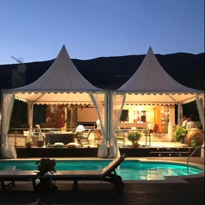 Tente Pagode en Aluminium Imperméable avec Toit Pyramidal pour Mariages, Fêtes, Expositions, Banquets, Festivals et Événements Commerciaux - Product Image 1