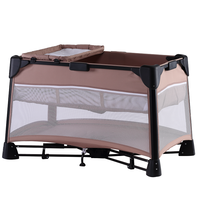 Lit d'appoint pour bébé de luxe pliable de haute qualité / Parc pour bébé / Lit cododo avec table à langer