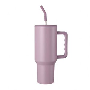 Mug de voyage H3.0 avec poignée, 40oz, isotherme à double paroi, avec couvercle et paille, antidérapant, personnalisable ODM - Product Image 2