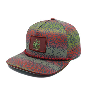 Gorras Snapback Unisex de 5 Paneles con Diseño Multicolor OEM, Patrón Imagine, 100% Poliéster, Logotipo Bordado, Gorra de Béisbol - Product Image 2