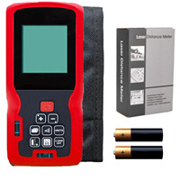Télémètre laser de qualité industrielle, haute précision, écran LCD avec unités M/in/Ft, niveau à bulle, étanche IP54, garantie de 3 ans