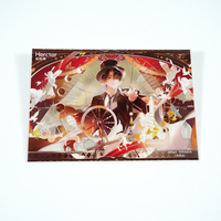 Carte transparente personnalisée Hercter avec figurine d'anime, idéale pour Noël, Halloween, Pâques, commémorations et usage quotidien, écologique