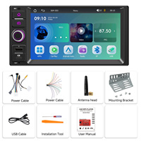 Lecteur MP5 Podofo 7'' avec CarPlay sans fil, Android Auto, autoradio pour Nissan Versa March Sentra 2013-2021, Bluetooth, égaliseur, lien téléphonique, OEM/ODM