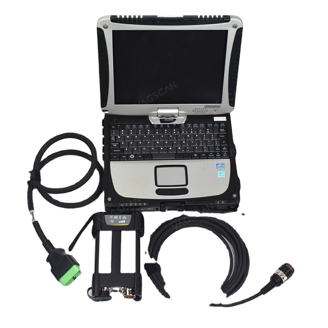 For VOCOM II VOCOM 2 8889400 Truck Excavator Diagnostic VCADS EUR6 & FH/FM4 Premium Tech Tool+CF19 Laptop