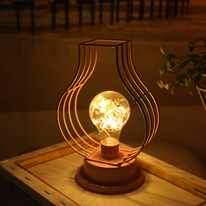 Lễ hội hiện đại dẫn Motif cụm ánh sáng màu hồng Ngày Valentine Đèn bàn sắt đèn trong nhà bên trang trí nhà - Product Image 5