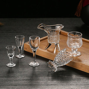 Verre à <span class=keywords><strong>whisky</strong></span> vintage à trois pieds, empereur, 100 ml, verre à bière transparent unique, verre à shot - Product Image 4