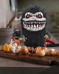 Alien Monster muñeco de peluche espeluznante negro espacio Critter resina peluche Horror juguete para adultos Halloween cumpleaños coleccionista divertido feo - Product Image 6